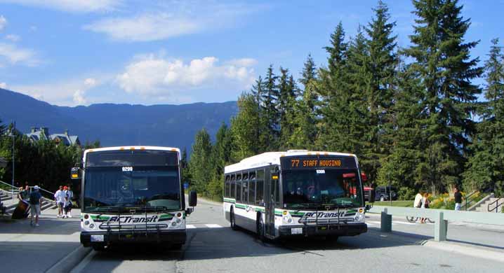 BC Transit Whistler NovaBus 9299 &9300